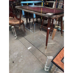 TABLE BASSE VERRE ET...