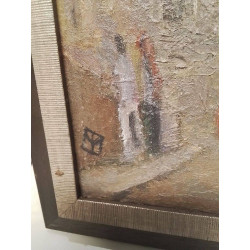 HUILE SUR TOILE EGLISE SIGNÉE 