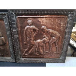 CADRE CUIVRE REPOUSSÉ 