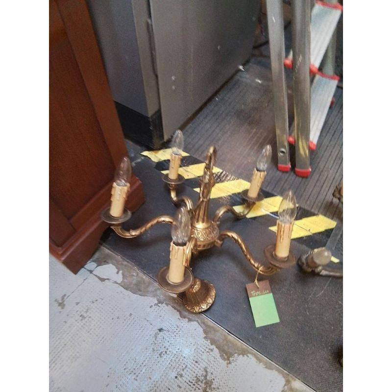 LUSTRE LAITON 5 BRANCHES 