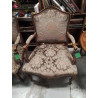 FAUTEUIL STYLE LOUIS XV VELOURS