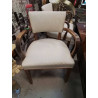 FAUTEUIL VINTAGE TISSU BEIGE