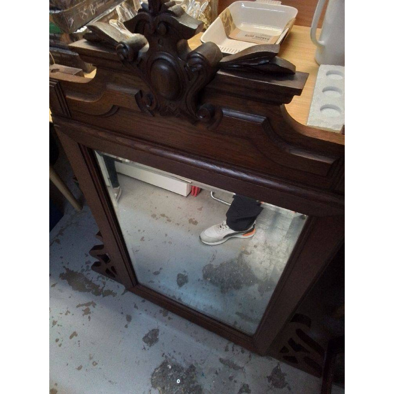 MIROIR BOIS SCULPTÉ 