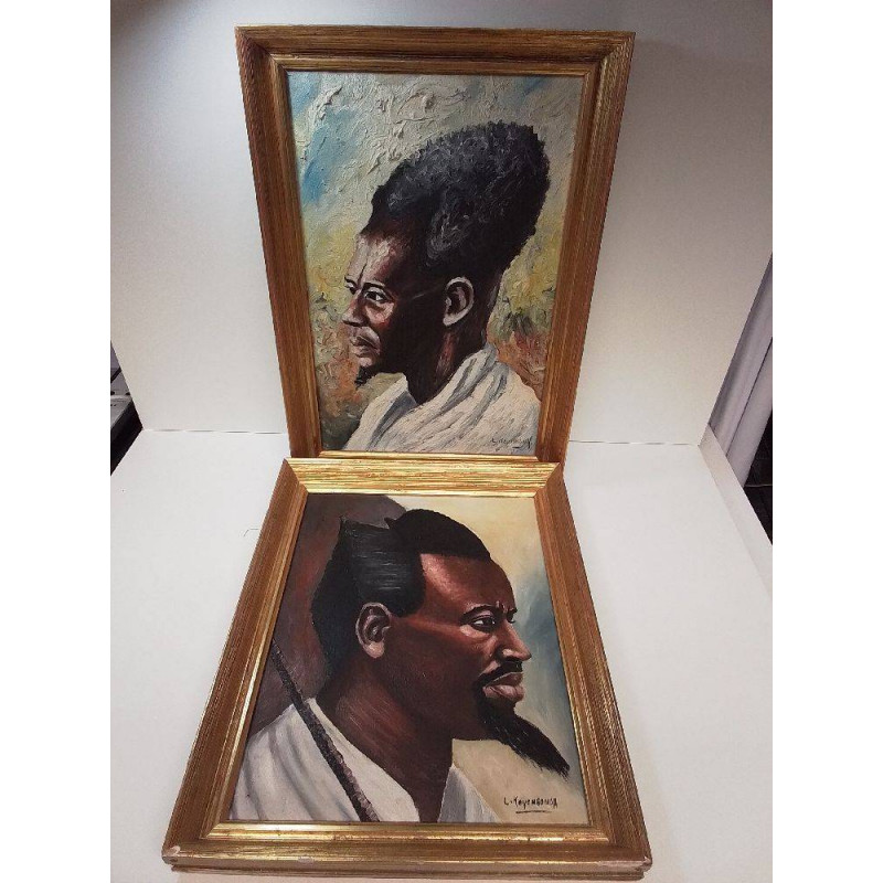 TABLEAU SIGNÉ LOUIS KOYONGONDA