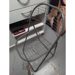 LOT DE 4 CHAISES METAL 
