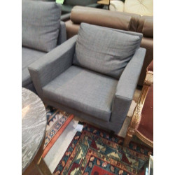 FAUTEUIL TISSU GRIS