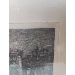 LITHOGRAPHIE ANCIENNE VENEZIA FRANCESCO MENNYEY 4/12