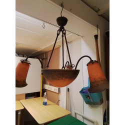 LUSTRE PATE DE VERRE STYLE...