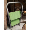 ESCABEAU METAL VERT GRIS