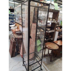 VITRINE MÉTAL VERRE + CLE