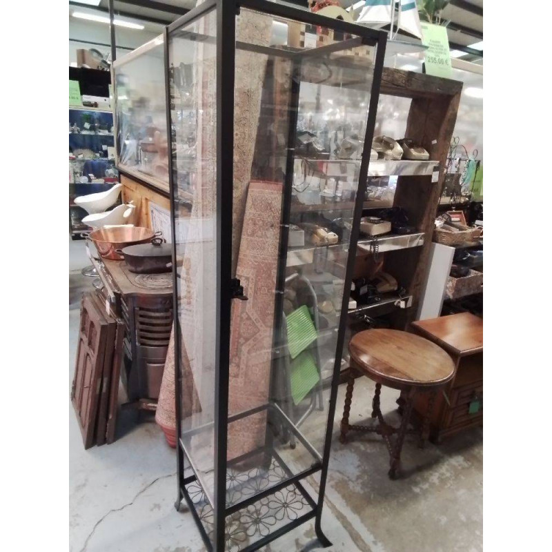 VITRINE MÉTAL VERRE + CLE