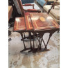 LOT DE TABLES GIGOGNES MARQUETERIE STYLE ANGLAIS 