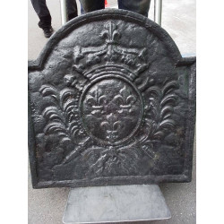 TAQUE ANCIENNE FLEURS DE LYS 