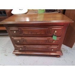 COMMODE CHÊNE 3 TIROIRS 