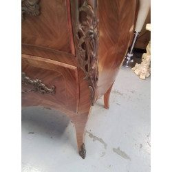 COMMODE MARQUETERIE 2 TIROIRS *