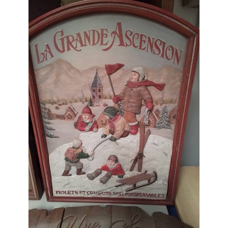 DÉCORATION MURALE THEME MONTAGNE ET SKI GM