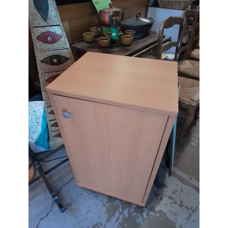 MEUBLE D’APPOINT A ROULETTES 1 PORTE
