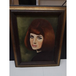 HUILE SUR TOILE PORTRAIT R.M