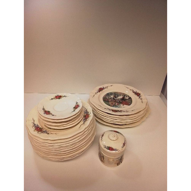 LOT VAISSELLE SARREGUEMINES OBERNAI 