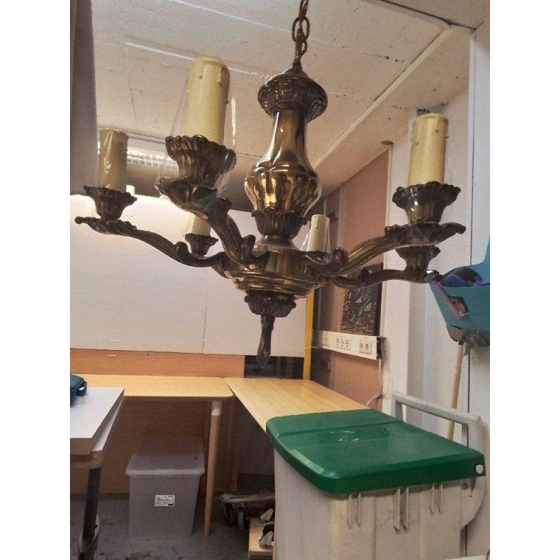 LUSTRE LAITON 6 BRANCHES 