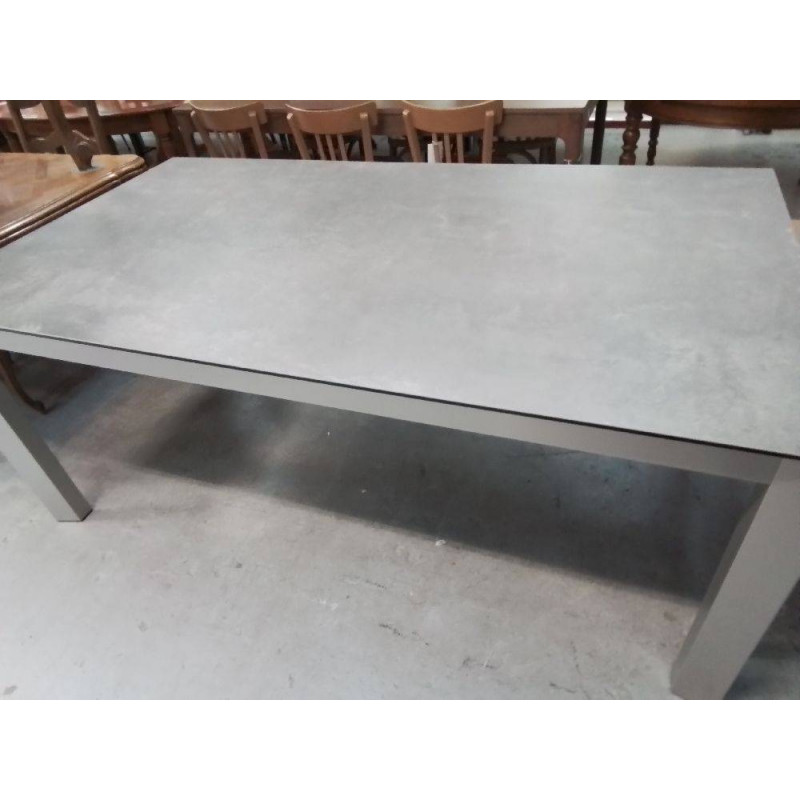 TABLE MODERNE CÉRAMIQUE + ALLONGE