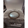 MIROIR SOLEIL ANCIEN EN ROTIN 