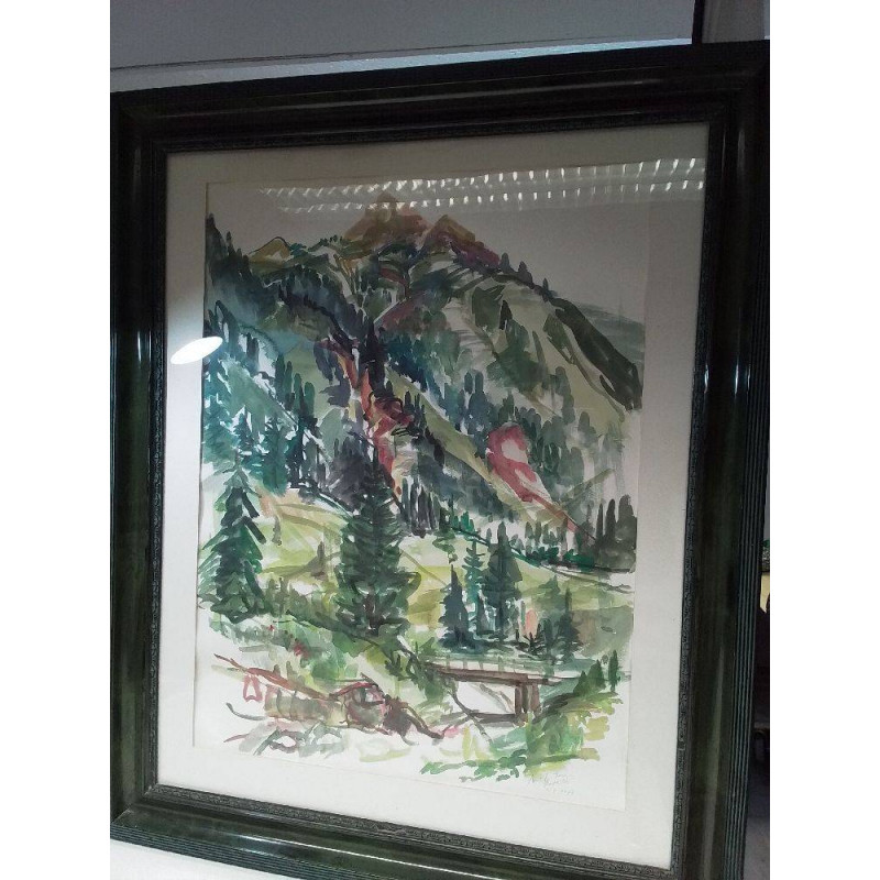 AQUARELLE SIGNÉE MOLITOR JUNG