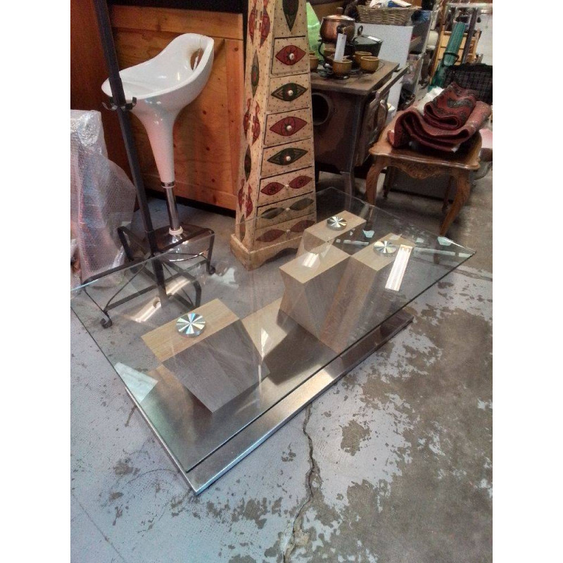 TABLE BASSE MODERNE EN VERRE 