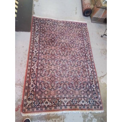 TAPIS PERSAN TONS ROSES...