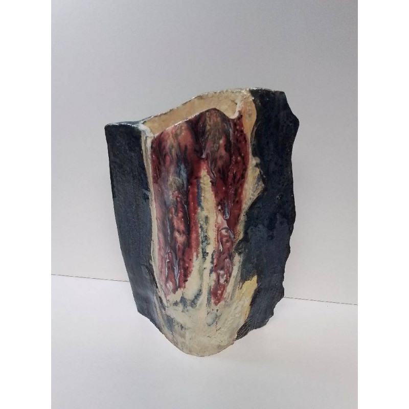 VASE CÉRAMIQUE SIGNÉ 