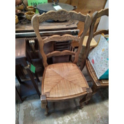 LOT DE 4’CHAISES BOIS MASSIF 