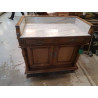 COMMODE DESSUS MARBRE BLANC + CLE