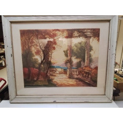 CHROMOLITHOGRAPHIE VUE SUR...