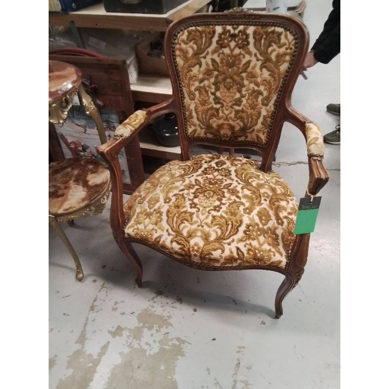 FAUTEUIL CABRIOLET DECOR VERT