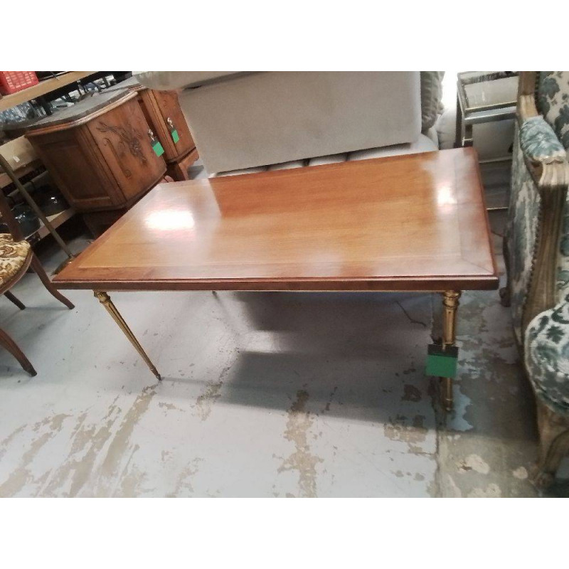 TABLE BASSE MERISIER PIEDS LAITON 