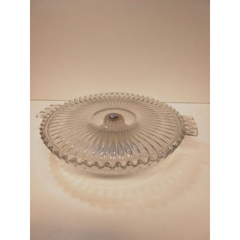 PLAT EN VERRE CISELÉE 