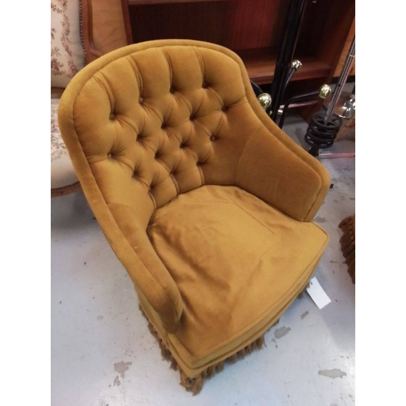FAUTEUIL CRAPAUD MOUTARDE 
