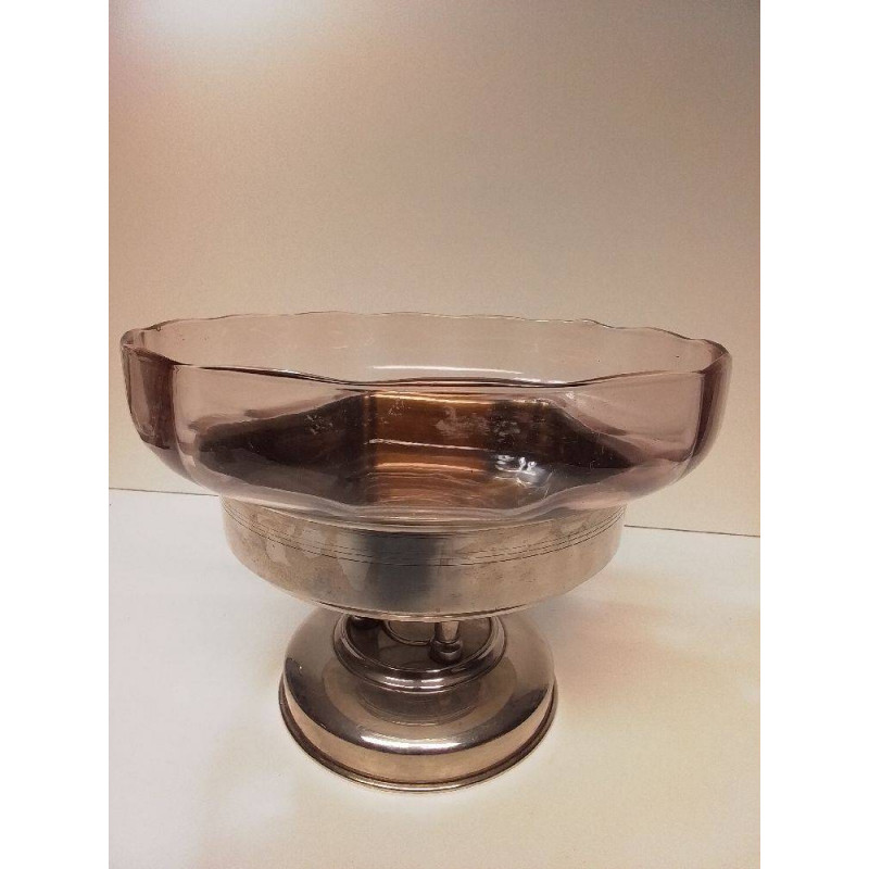 PLAT ET SUPPORT METAL ET VERRE 