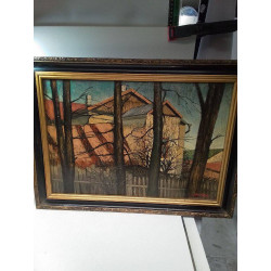 HUILE SUR CARTON DOUBLE...