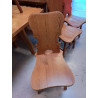LOT DE 6 CHAISES PIN MASSIF 