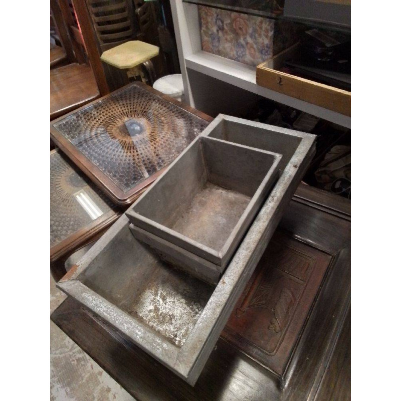 LOT JARDINIÈRE METAL