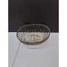 CORBEILLE METAL ARGENTÉ 
