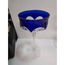 VERRE CRISTAL COLORÉ EBRECHE 