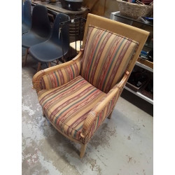 FAUTEUIL A RESSORTS TISSU A...