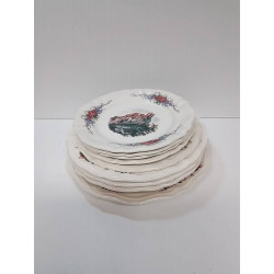 LOT D’ASSIETTES SARREGUEMINES 