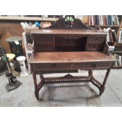 BUREAU CHÊNE 2 TIROIRS 