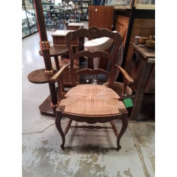 FAUTEUIL ASSISE PAILLÉE 