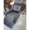 FAUTEUIL RELAX CUIR NOIR RELEVEUR