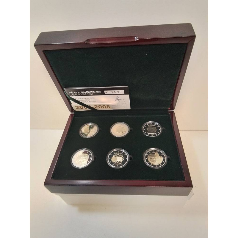 COFFRET PIECES LUXEMBOURG COMMEMORATIVES