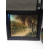 PEINTURE SIGNÉE M.DUMONT VUE RIVIERE